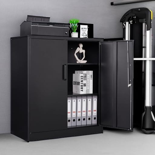 Letaya Metal Storage Cabinet with Doors & Shelves