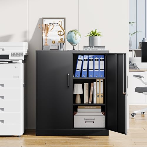 Letaya Metal Storage Cabinet with Doors & Shelves