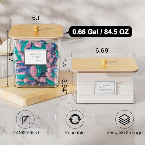 HomePekite Laundry Pod Storage Container & Organizer