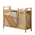 Tilt-Out Laundry Hamper Cabinet with Baskets & Shelves