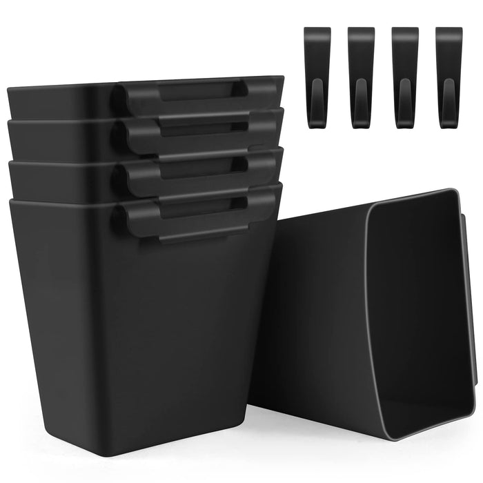 5-Pack Hanging Cup Holders for Rolling Utility Carts
