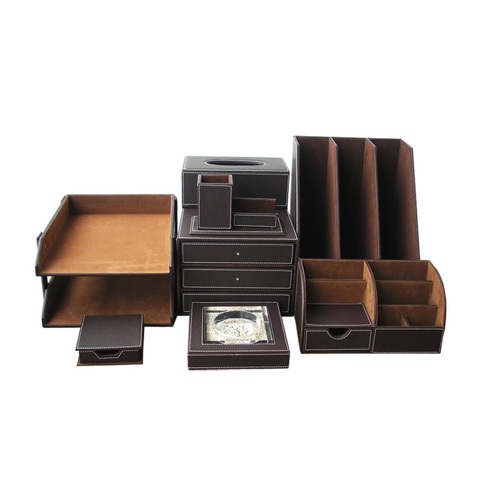 GVRMLDF 6-Piece Office Desk Organizer & File Tray Set