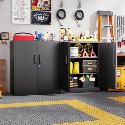 Letaya Metal Storage Cabinet with Doors & Shelves