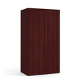 Mahogany Locking Storage Cabinets with Shelves, Set of 3