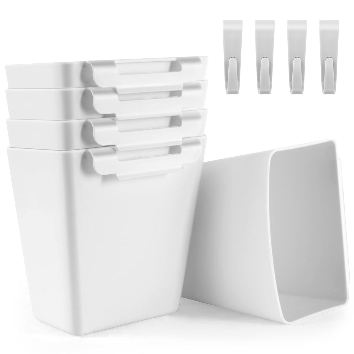 5-Pack Hanging Cup Holders for Rolling Utility Carts