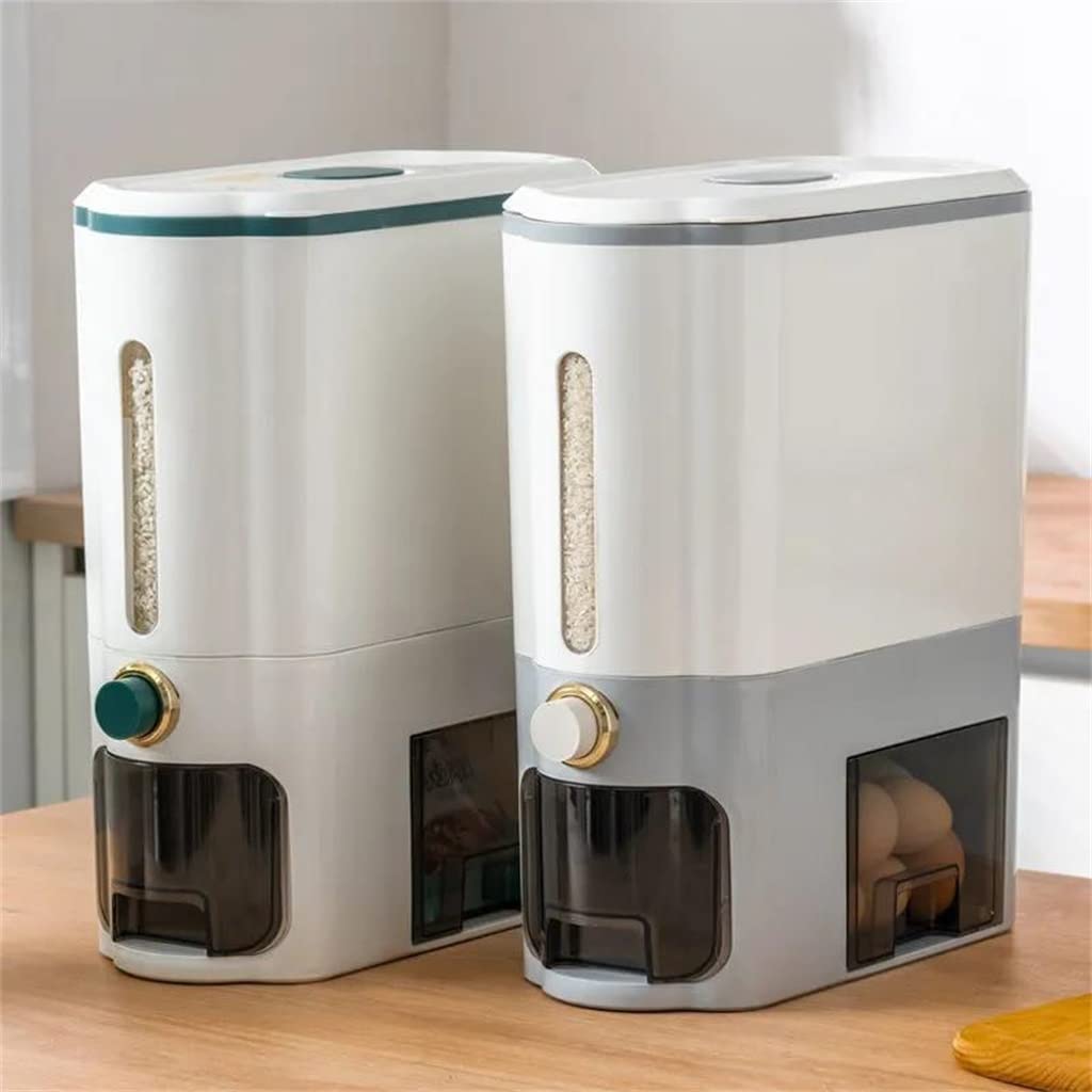 UOHLCX Kitchen container proof barrel sealed rice grain storage box dog food -key push type