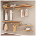 Wall-Mounted Wood Coat Rack with Entryway Storage Shelf