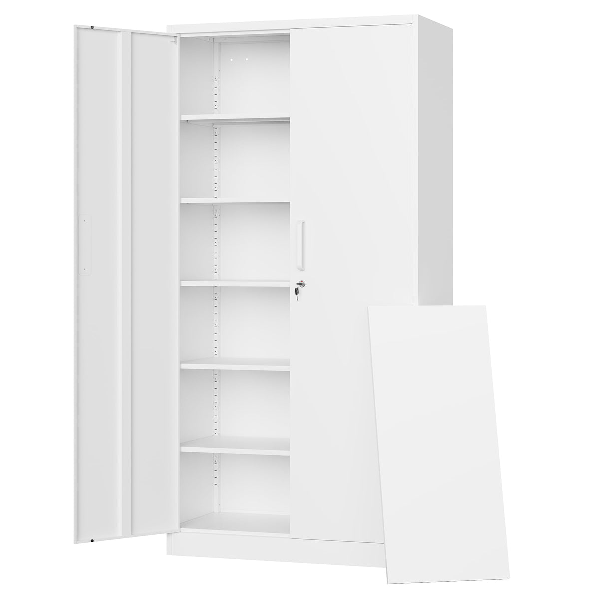 Letaya Metal Storage Cabinet with Doors & Shelves