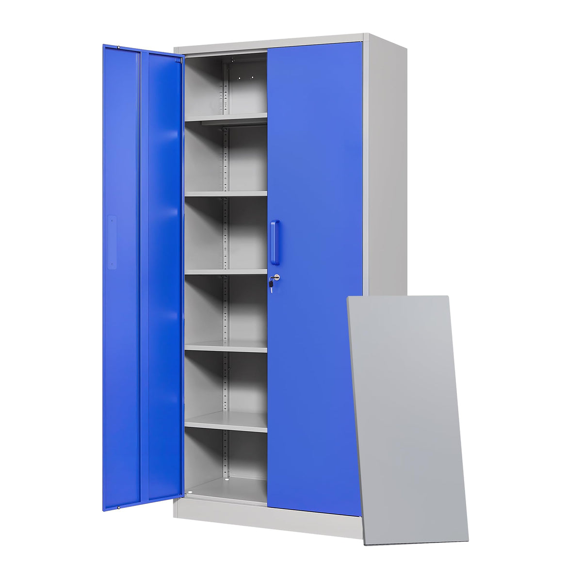 Letaya Metal Storage Cabinet with Doors & Shelves