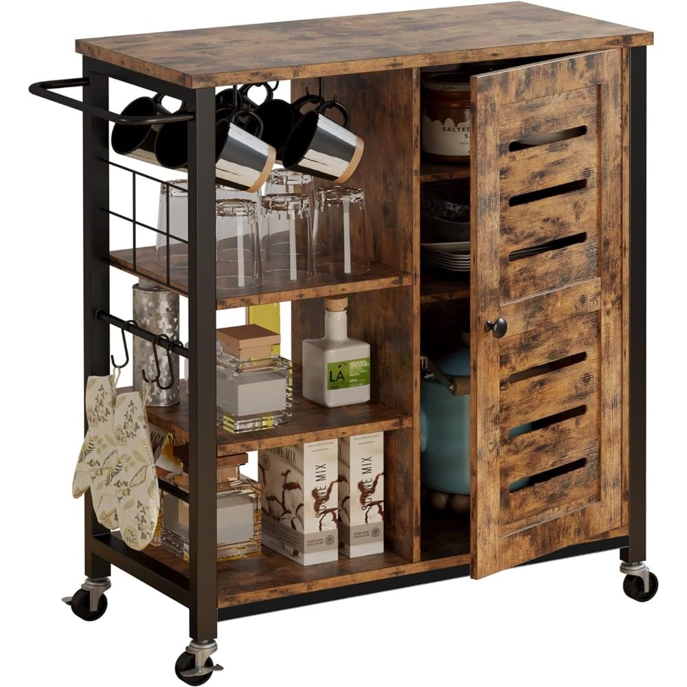 FURUIM2024M Rolling Utility Storage Cabinet with Wheels