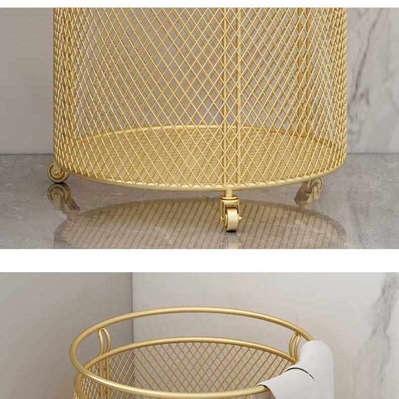 Metal Rolling Laundry Hamper with Wheels & Sorter