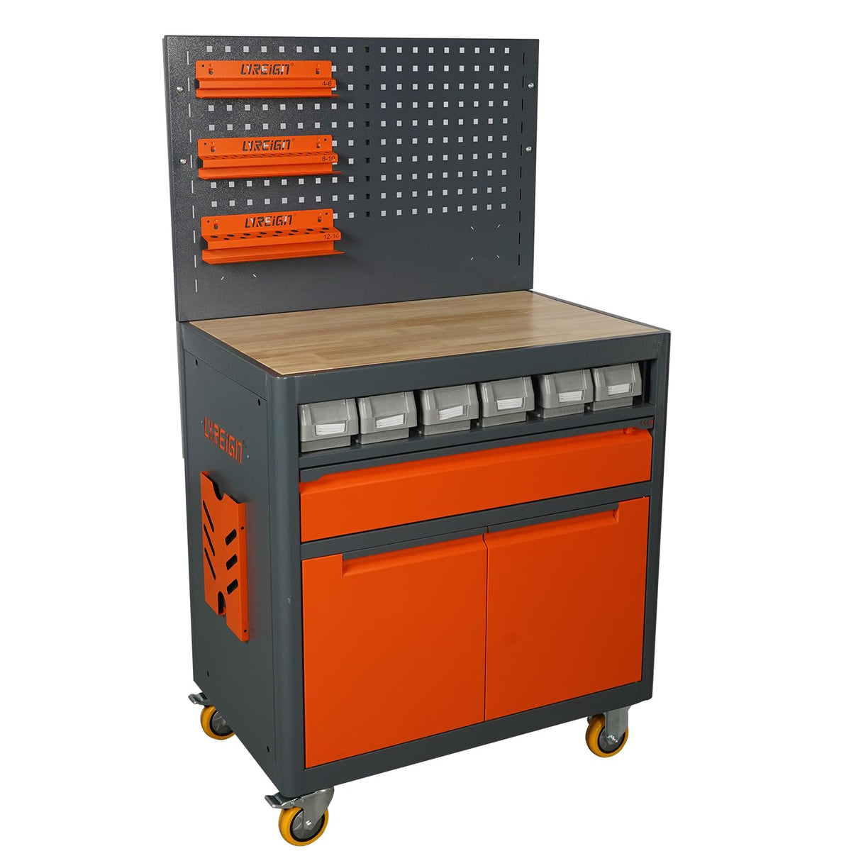 LYREIGN Drill Bit Storage Dispenser Cabinet, 1/16"–1/2"