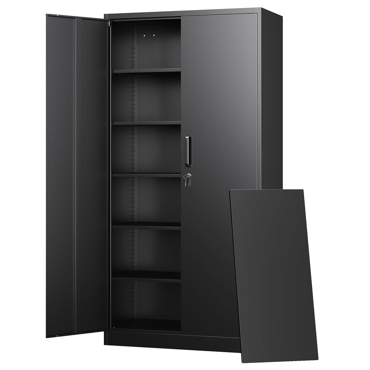 Letaya Metal Storage Cabinet with Doors & Shelves
