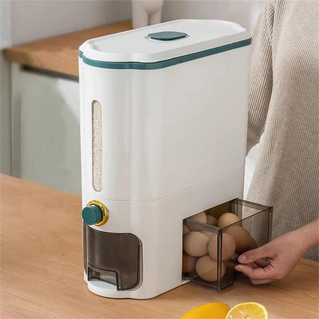 UOHLCX Kitchen container proof barrel sealed rice grain storage box dog food -key push type