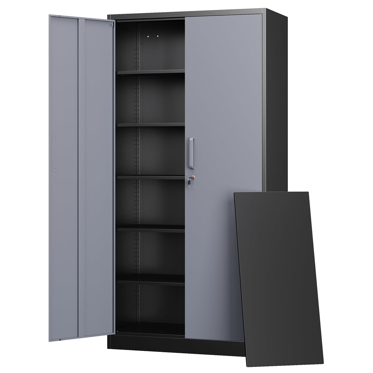 Letaya Metal Storage Cabinet with Doors & Shelves