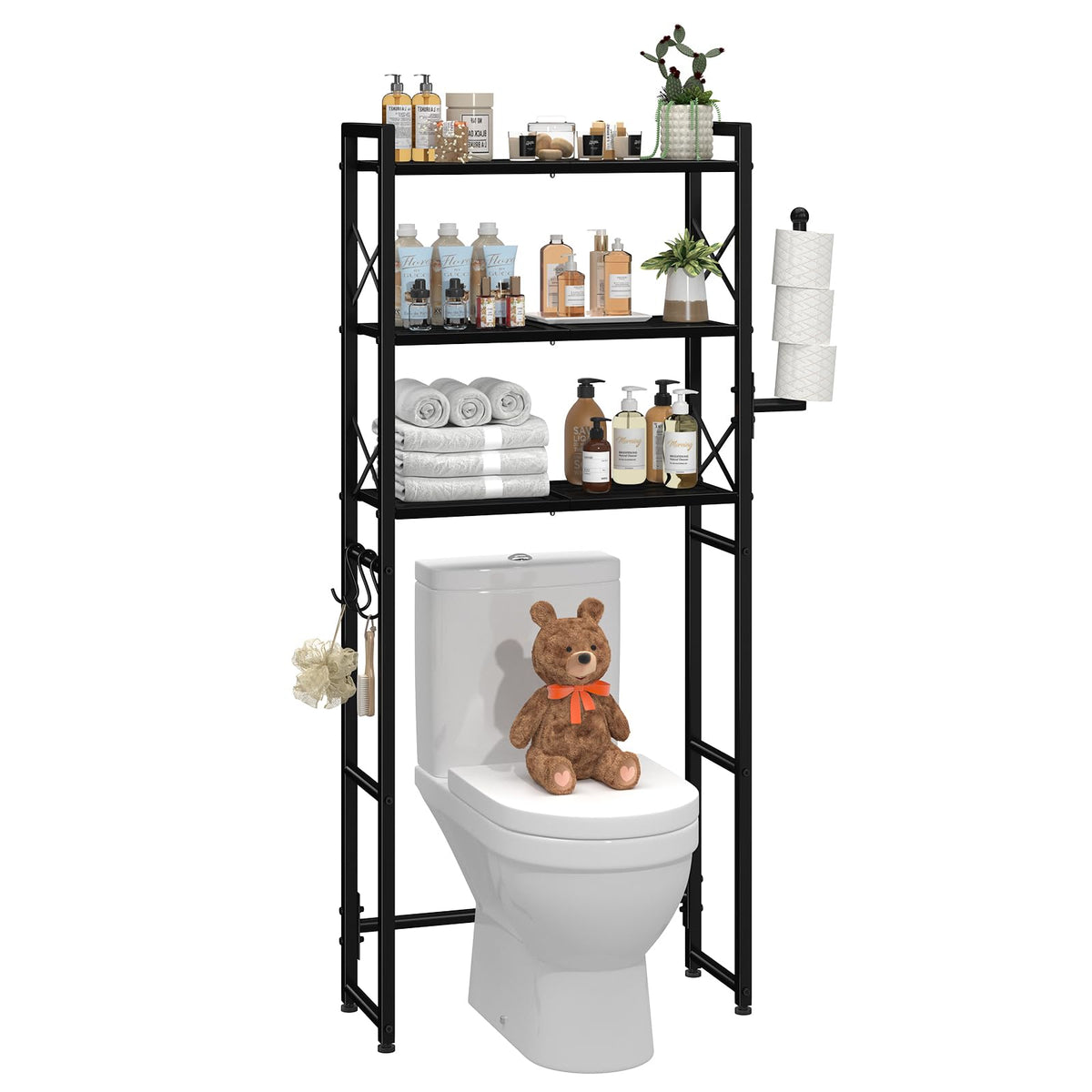 Simple Trending 3-Tier Over-Toilet Bathroom Storage Rack
