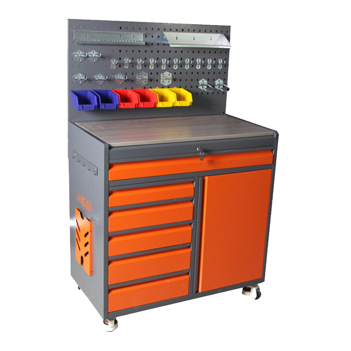 LYREIGN Drill Bit Storage Dispenser Cabinet, 1/16"–1/2"