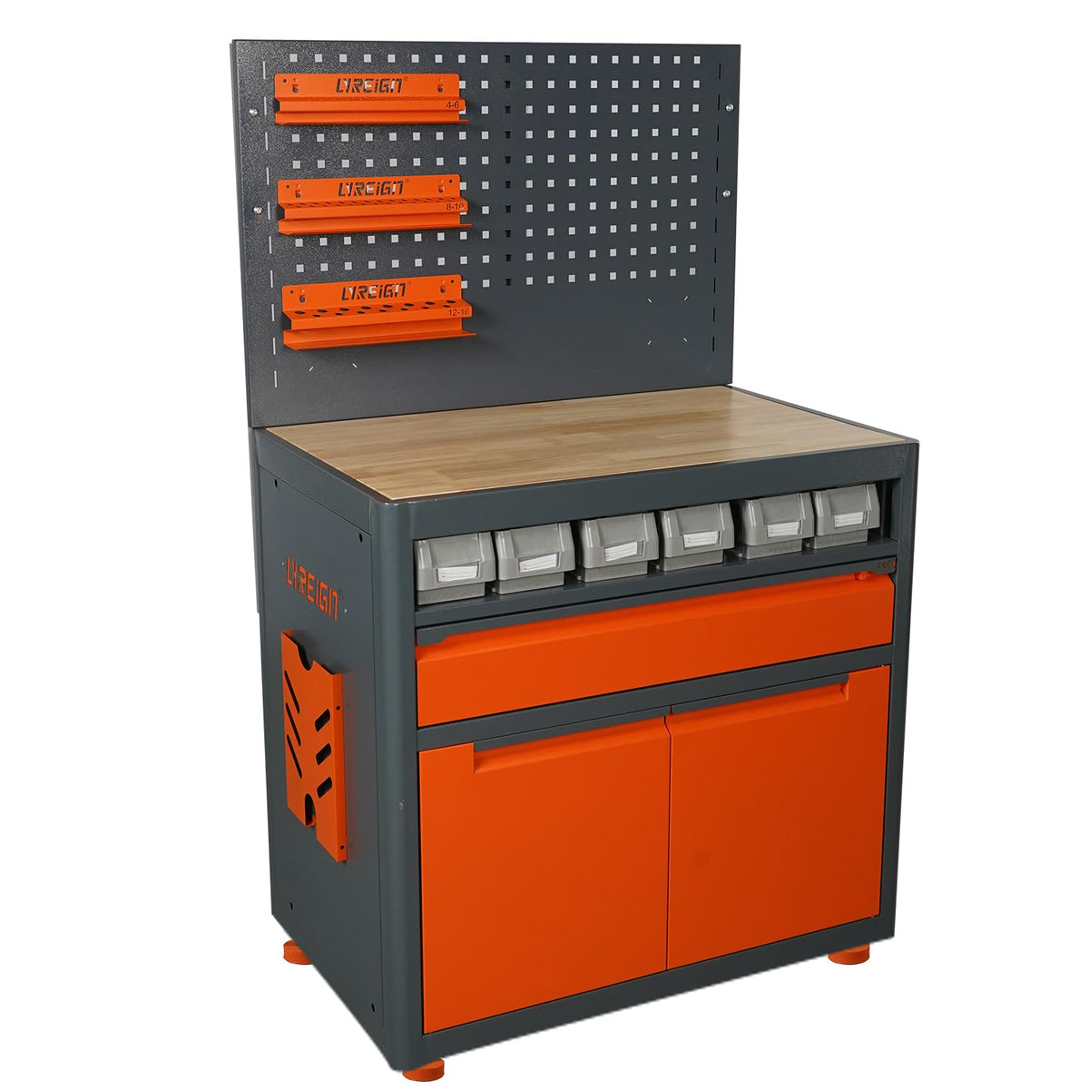 LYREIGN Drill Bit Storage Dispenser Cabinet, 1/16"–1/2"