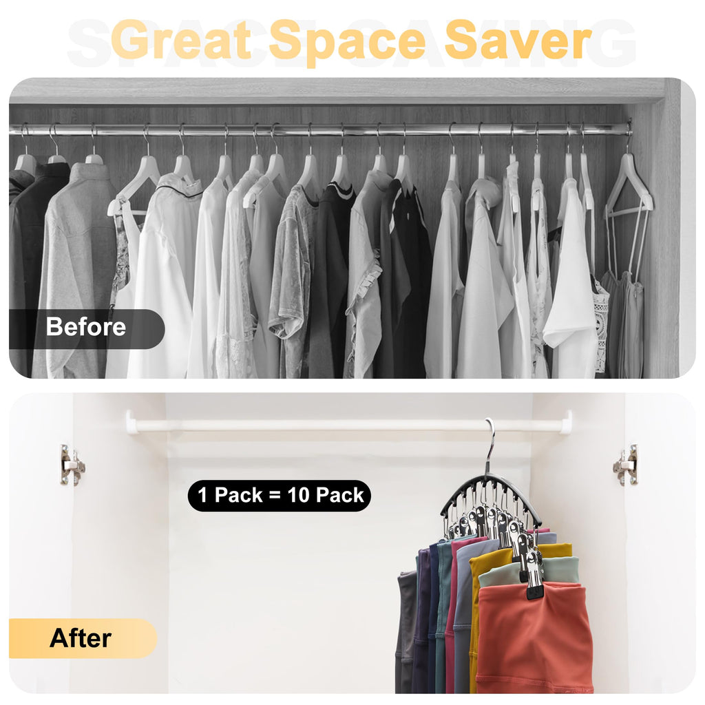 Space-Saving Legging Organizer for Closet & Wardrobe