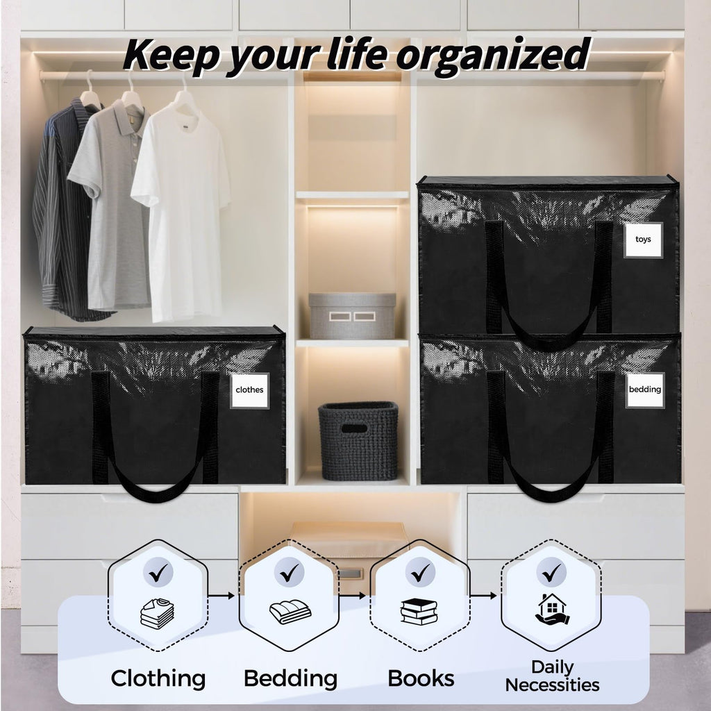Ukeetap Extra Large Clothes Storage Bins with Lids