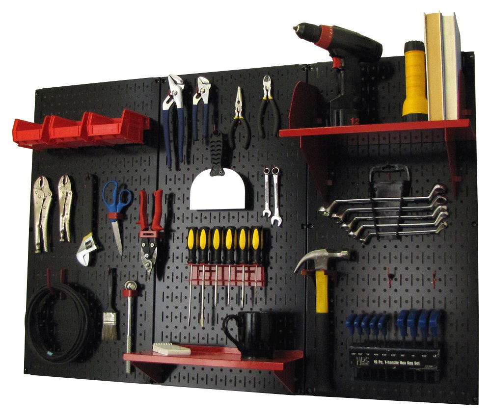 Wall Control Metal Workbench Tool Organizer System