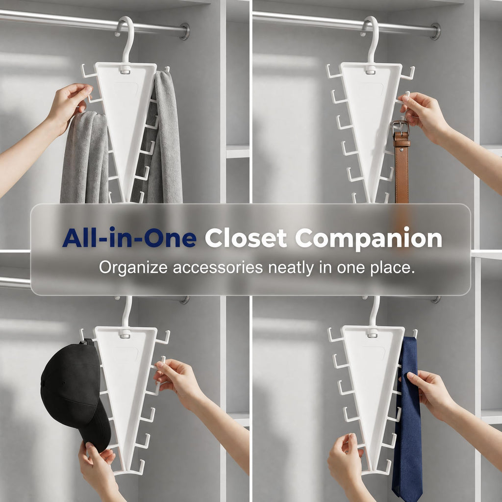 V-Shaped Double-Sided Space-Saving Closet Hanger