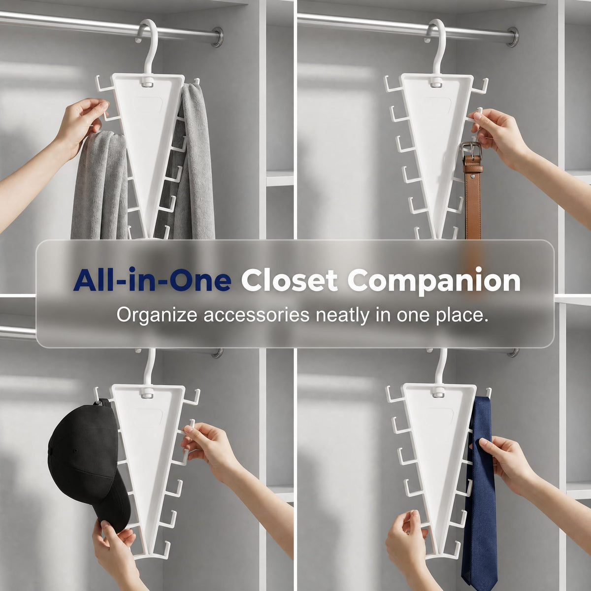 V-Shaped Double-Sided Space-Saving Closet Hanger