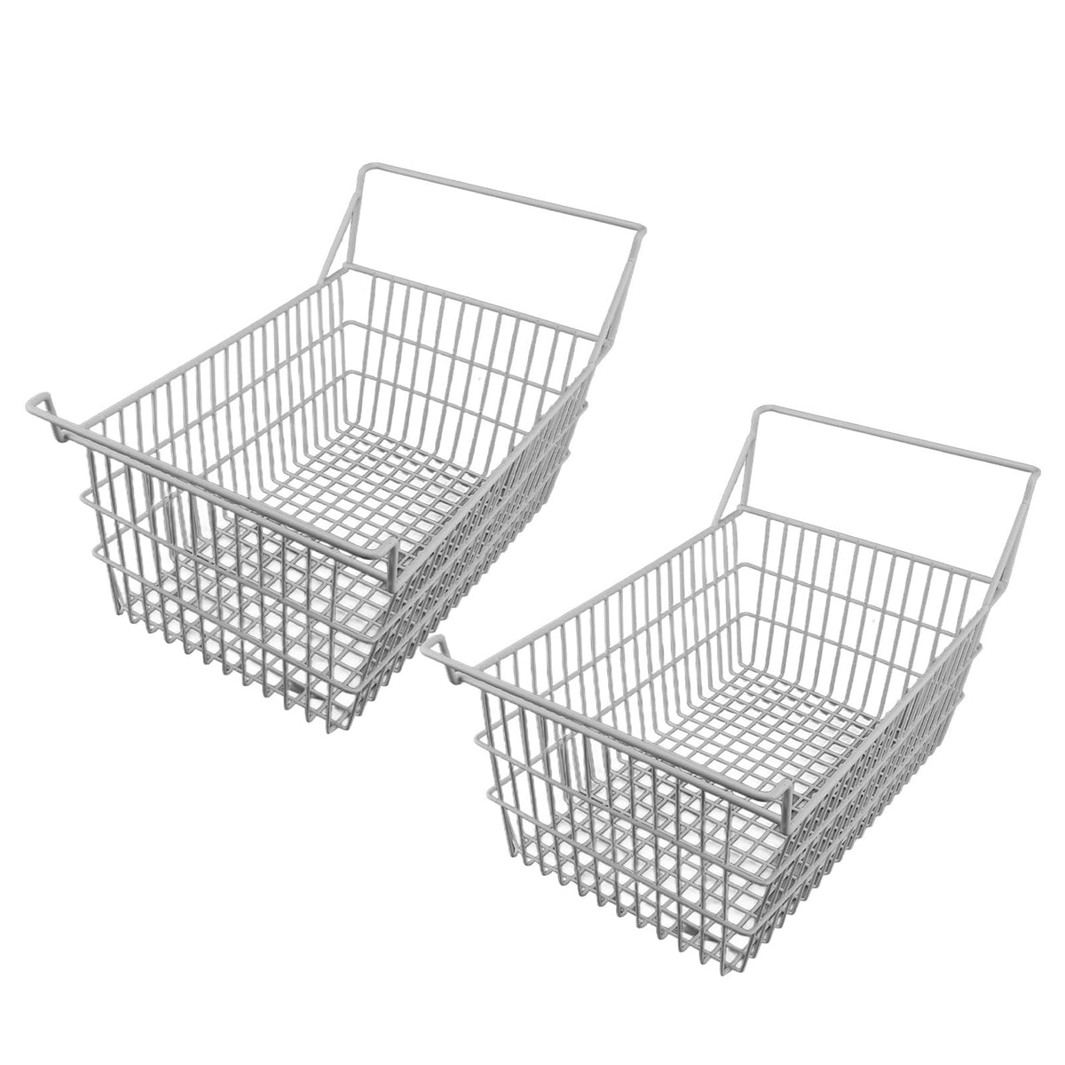 FTVOGUE Freezer Baskets, Wire Storage Bins Organizer with High Low Handles