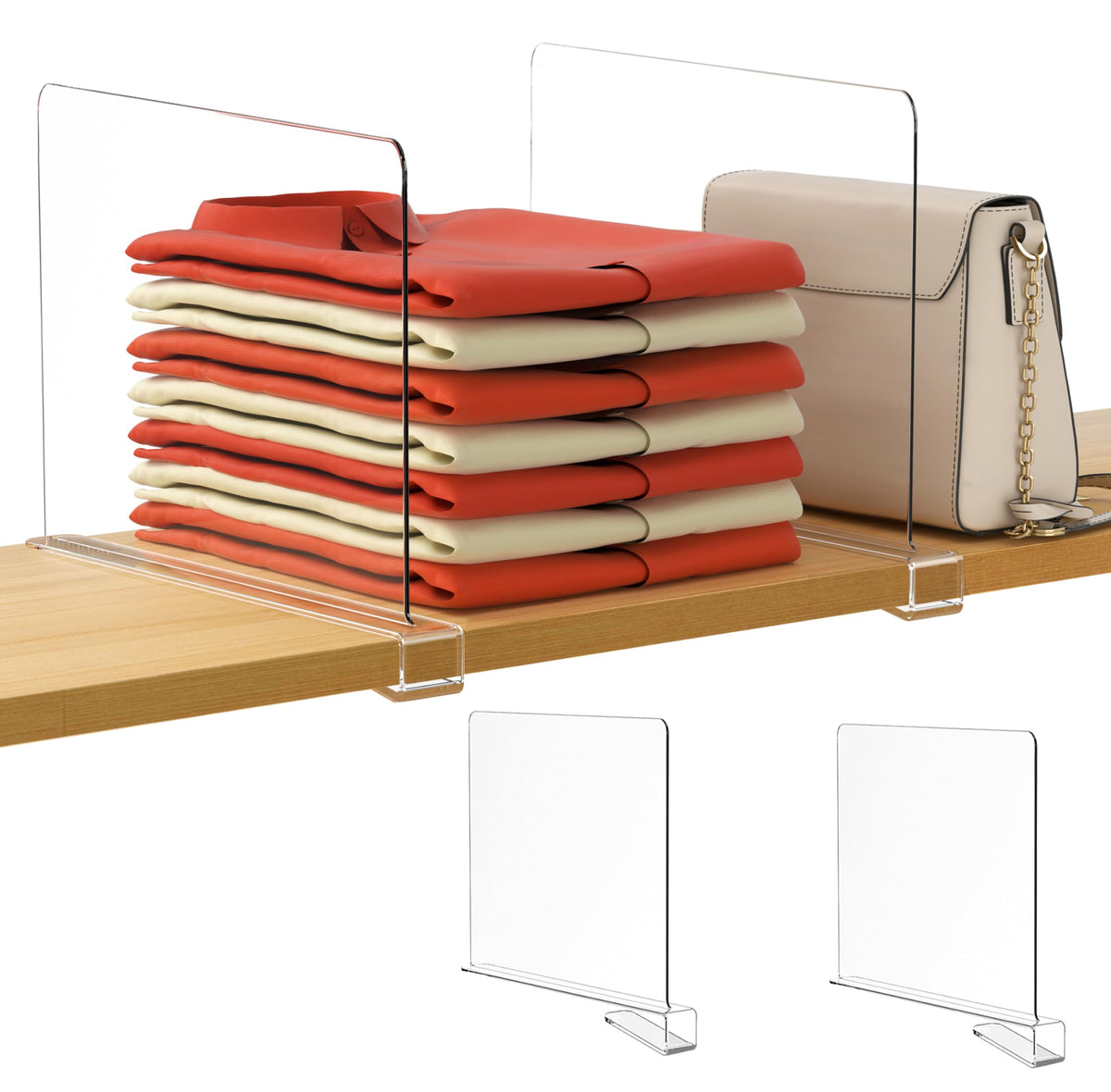 HBlife Shelf Dividers (2/4/6/8/10/12PCS), Style 1