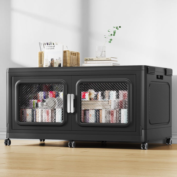 BROVIEW Extra Large Stackable Storage Bins with Lids