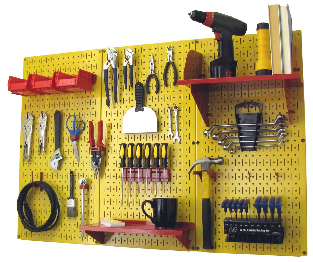 Wall Control Metal Workbench Tool Organizer System