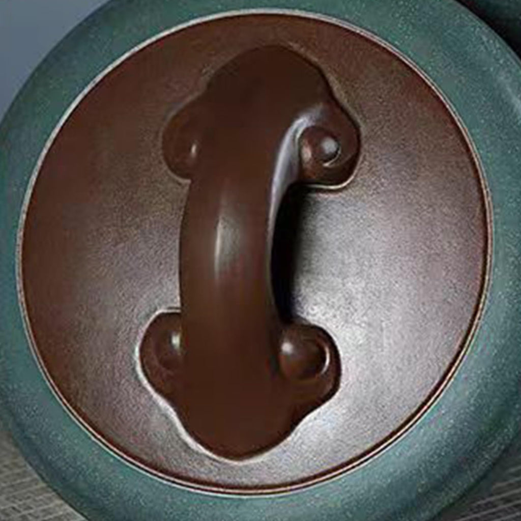 Ceramic Rice Storage Container with Lid for Kitchen