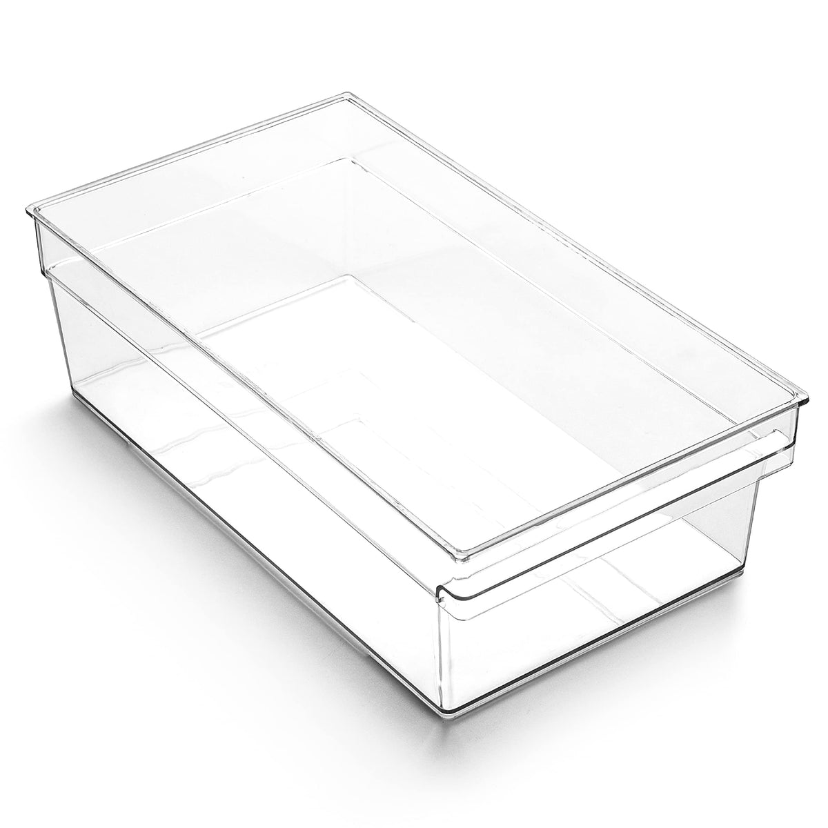BINO | Plastic Storage Bins | THE HANDLER COLLECTION | Multi-Use Organizer Bins | Built-In Handle | BPA-Free | Pantry Organization | Home Organization | Fridge Organizer | Freezer Org