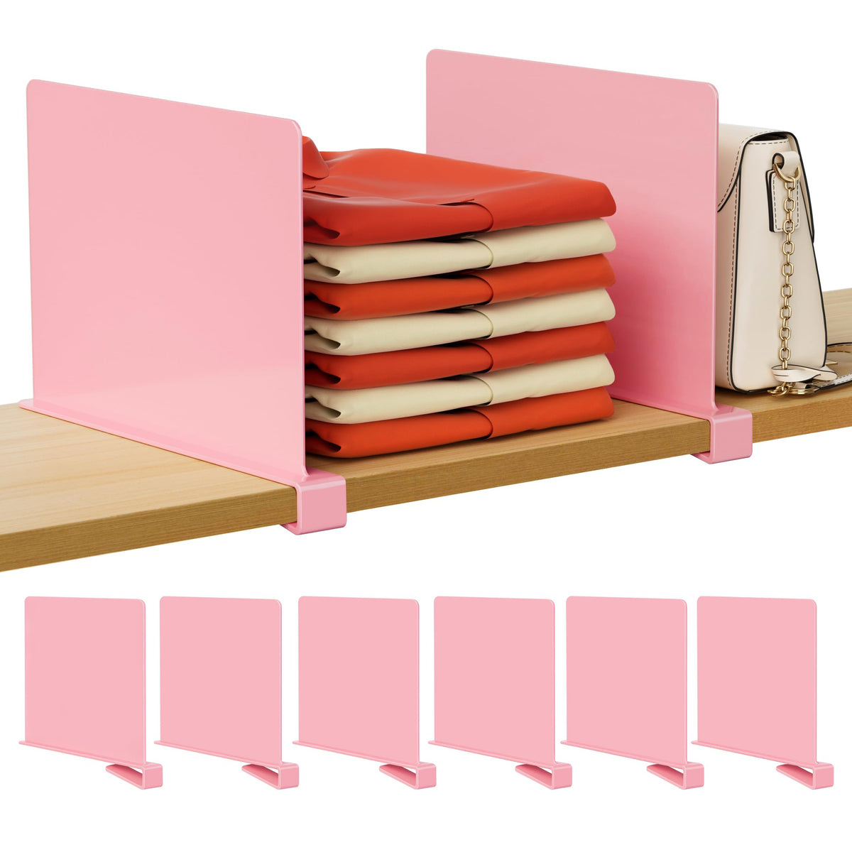 HBlife Shelf Dividers (2/4/6/8/10/12PCS), Style 1