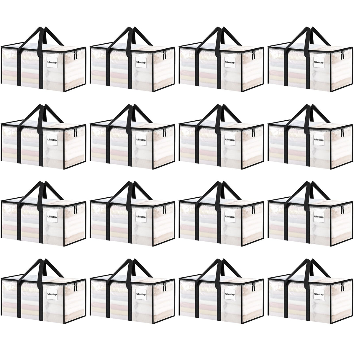 Ukeetap Extra Large Clothes Storage Bins with Lids
