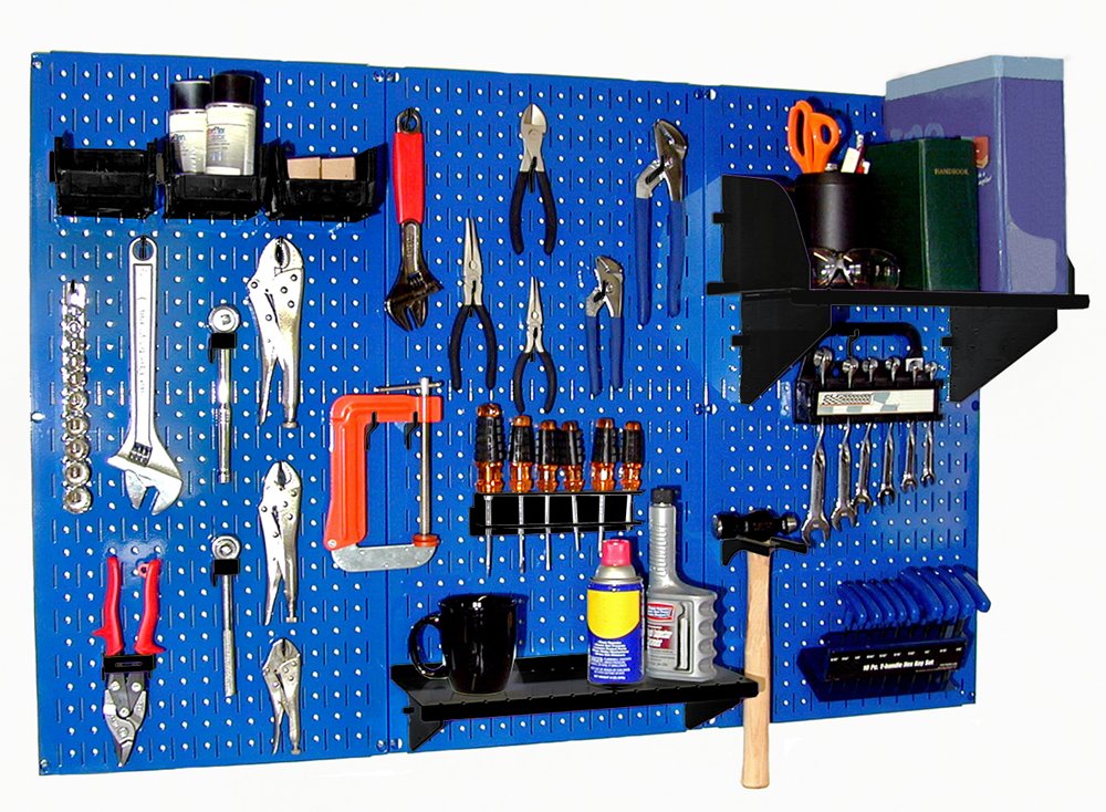 Wall Control Metal Workbench Tool Organizer System