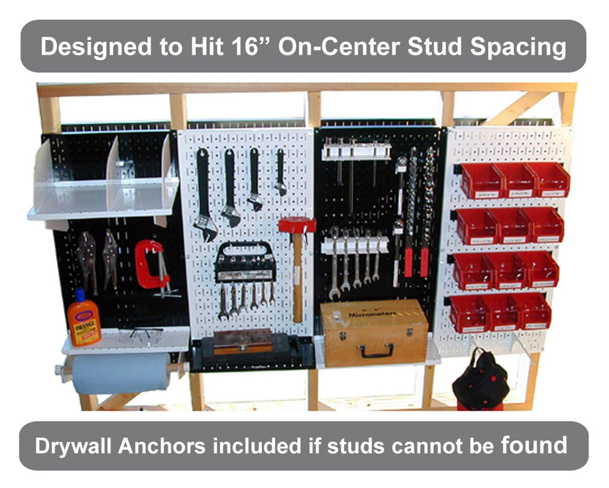 Wall Control Metal Workbench Tool Organizer System