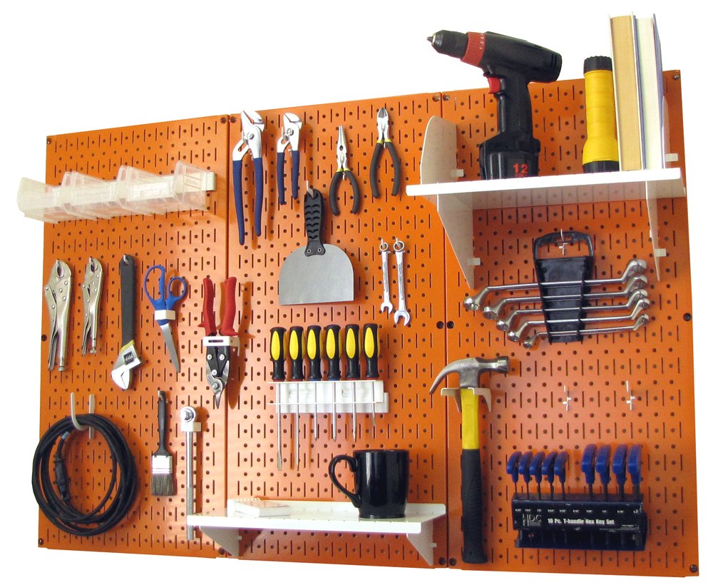 Wall Control Metal Workbench Tool Organizer System