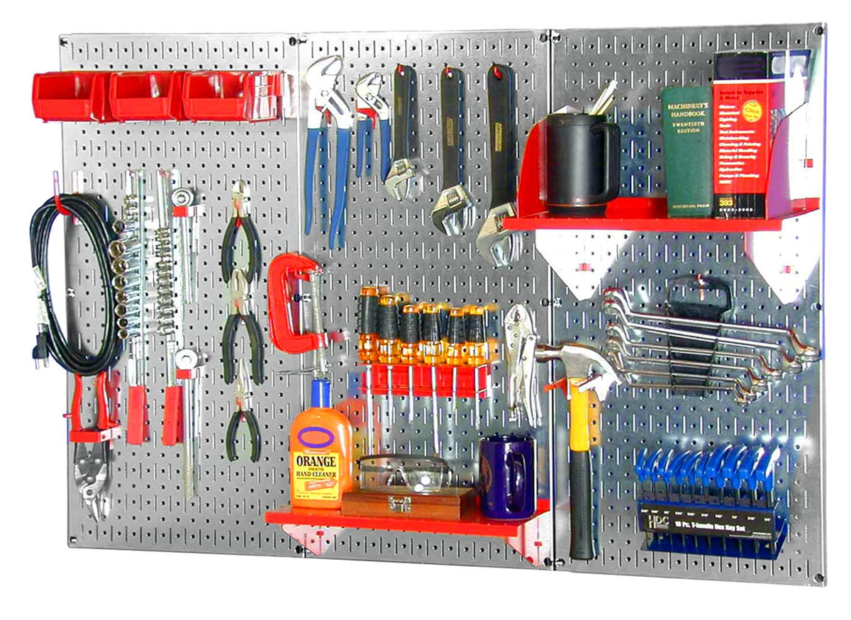 Wall Control Metal Workbench Tool Organizer System
