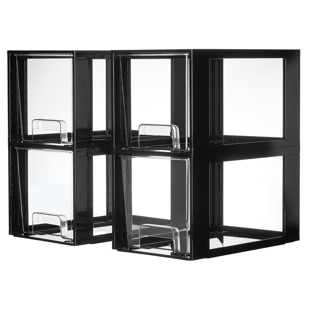 Vtopmart Large Clear Stackable Storage Drawers