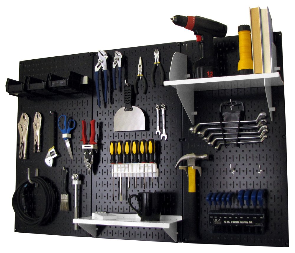 Wall Control Metal Workbench Tool Organizer System