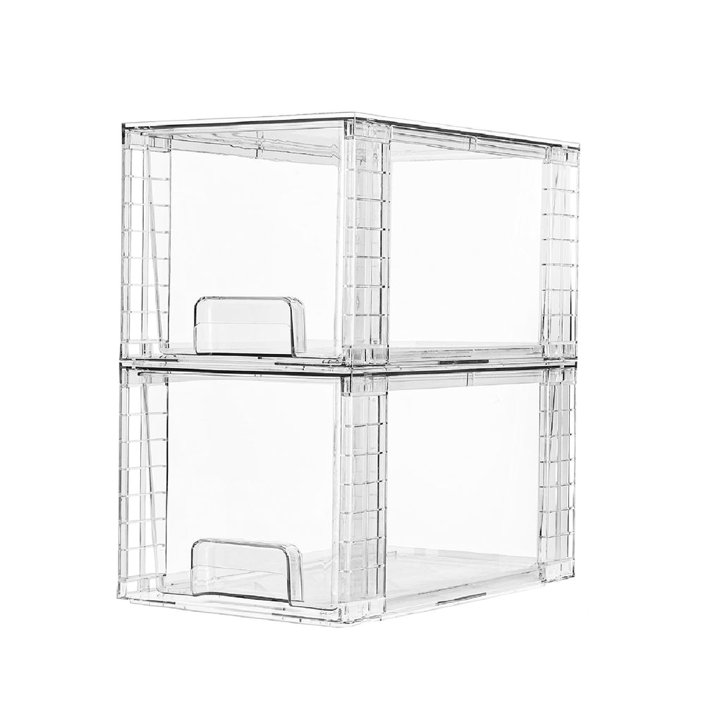 Vtopmart Large Clear Stackable Storage Drawers