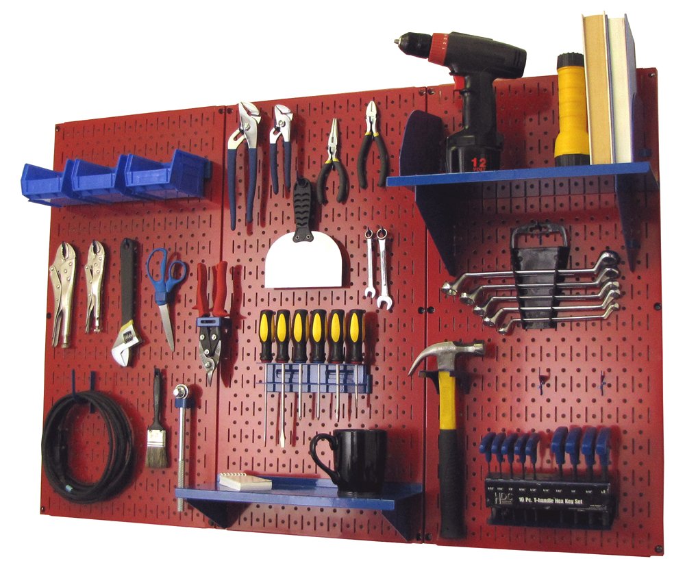 Wall Control Metal Workbench Tool Organizer System