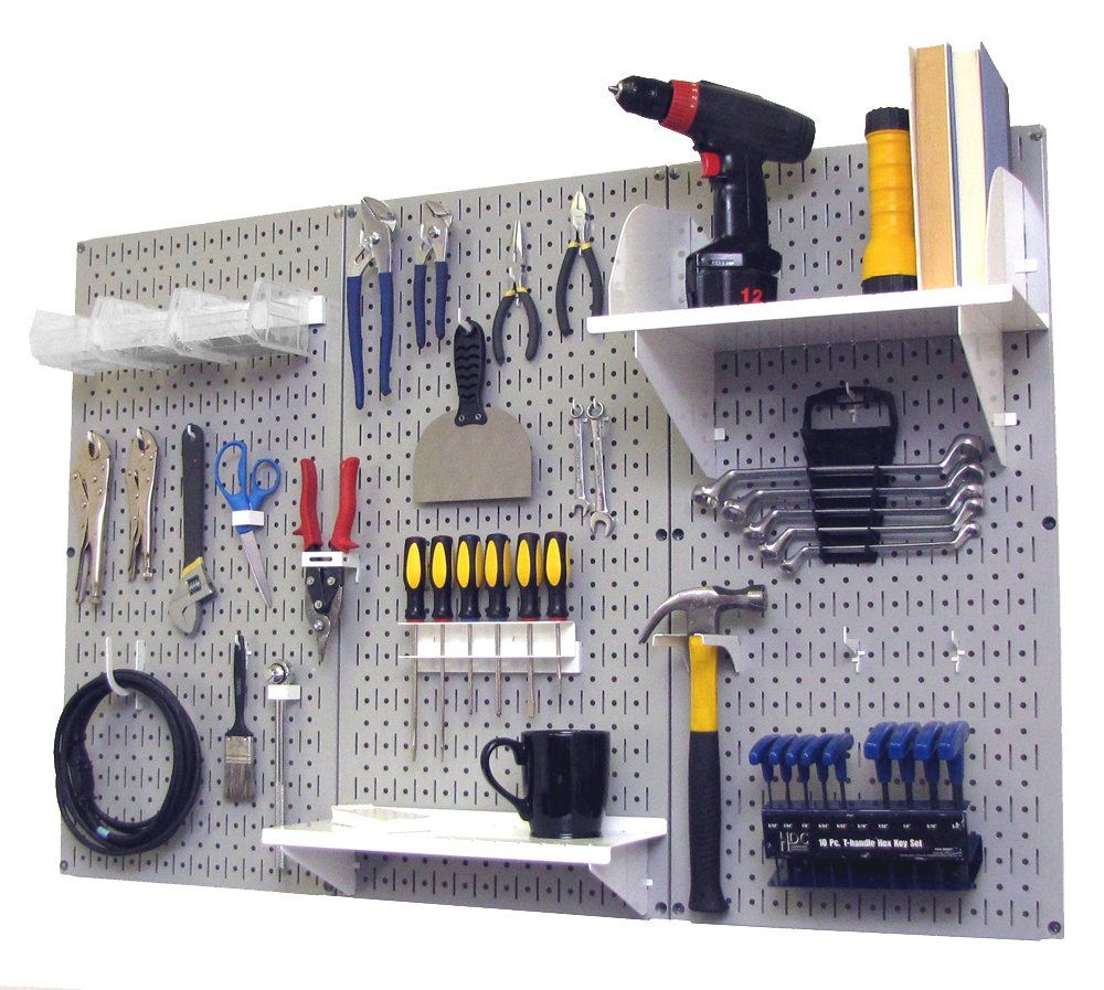Wall Control Metal Workbench Tool Organizer System