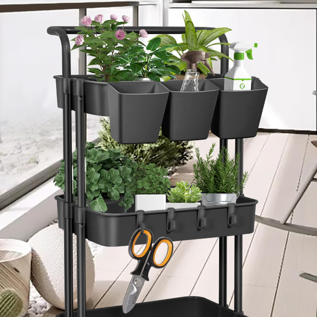 5-Pack Hanging Cup Holders for Rolling Utility Carts
