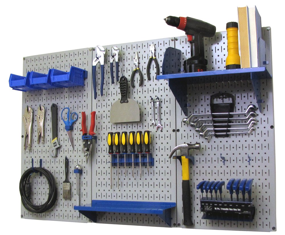 Wall Control Metal Workbench Tool Organizer System