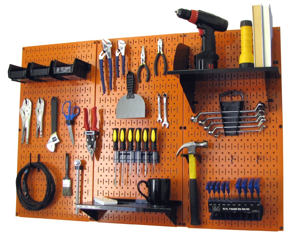 Wall Control Metal Workbench Tool Organizer System