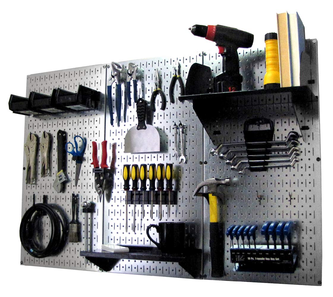 Wall Control Metal Workbench Tool Organizer System