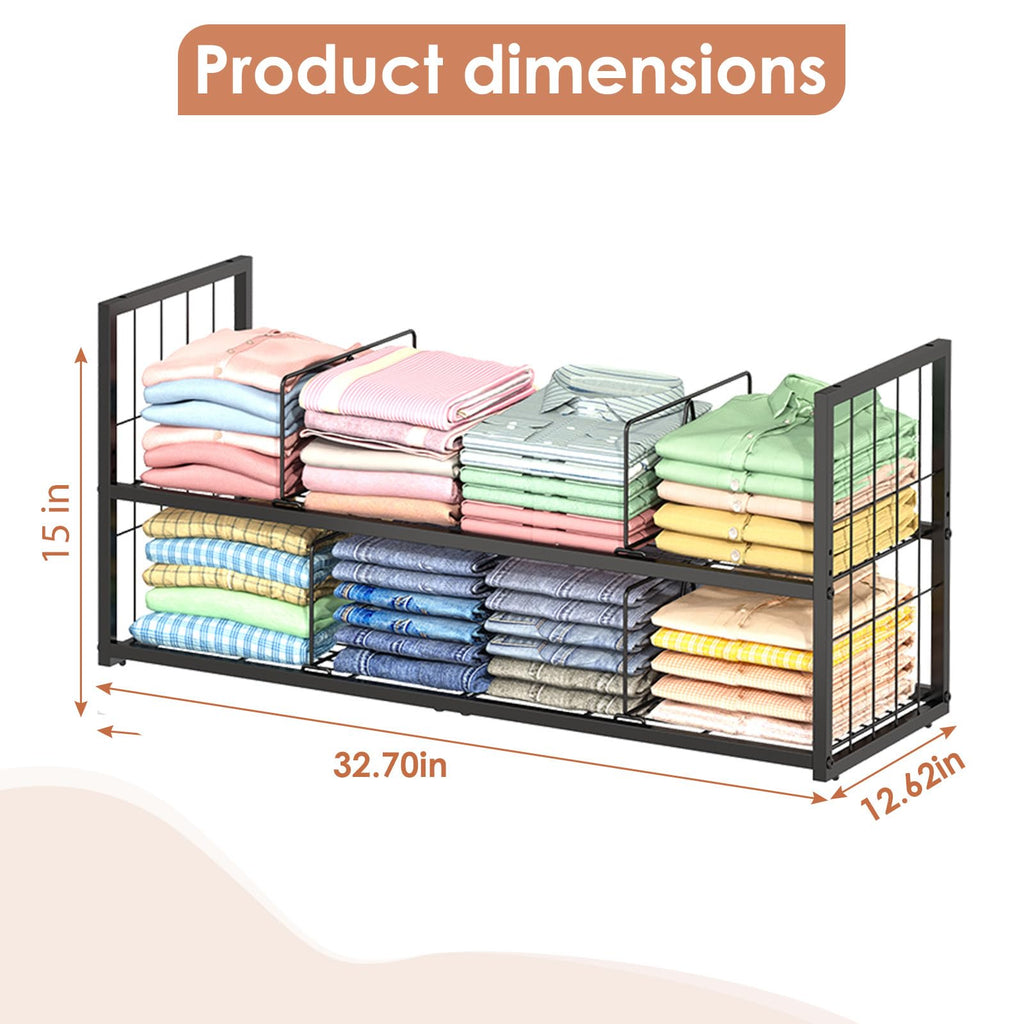 Hongtamoya Freestanding Clothing Rack for Closet Storage