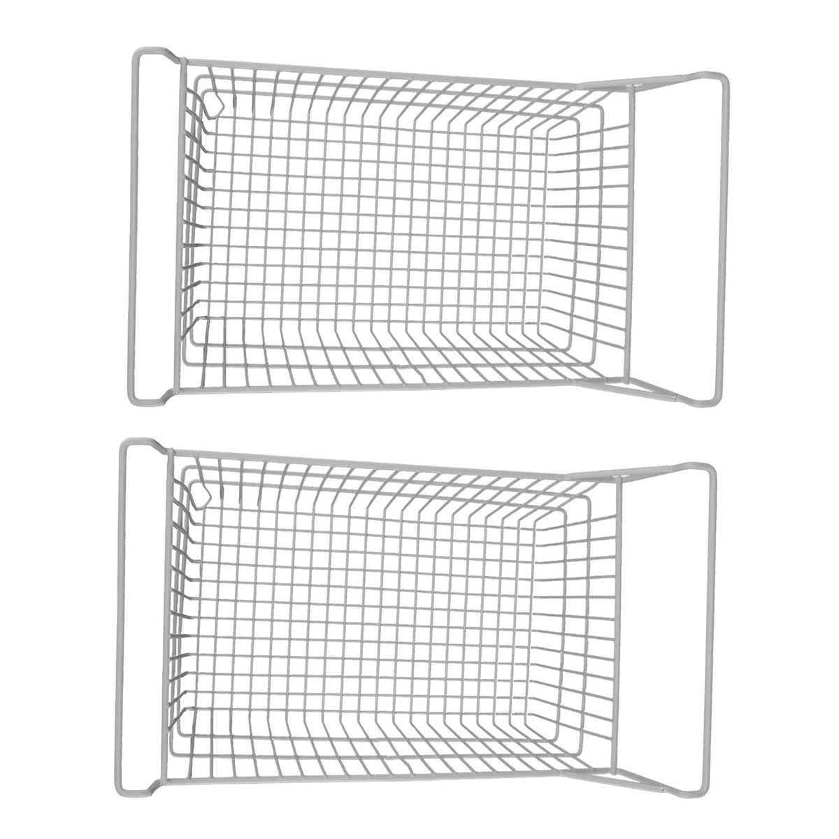 FTVOGUE Freezer Baskets, Wire Storage Bins Organizer with High Low Handles